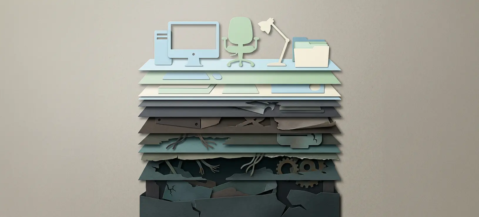 Illustration showing depreciation reducing visible asset value while hidden costs remain underneath