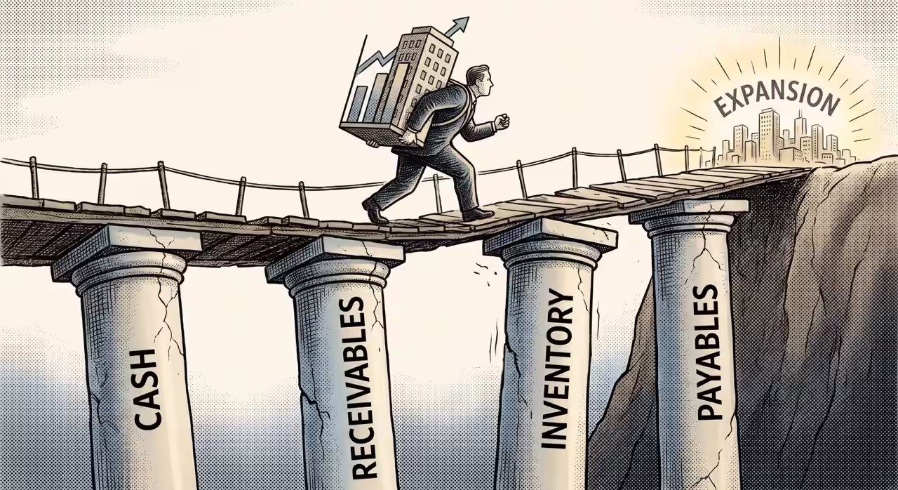 A cartoon of an individual carrying a buulding on his back